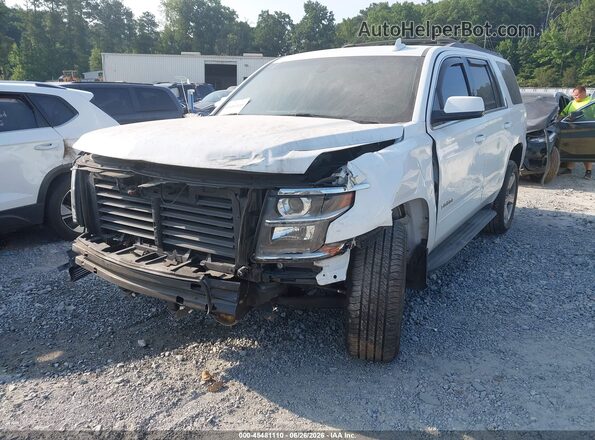 1GNSCAKC9KR319822 2019 CHEVROLET TAHOE White Vista tres cuartos delantera izquierda