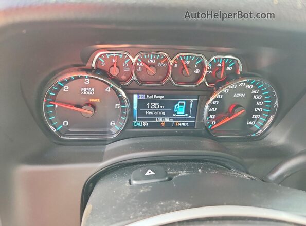 1GNSCAKCXJR199561 2018 CHEVROLET TAHOE Blue Вид щитка приладів