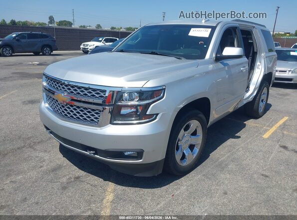 1GNSCBKC0HR377722 2017 CHEVROLET TAHOE Silver Առջևի ձախ երեք քառորդ տեսարան