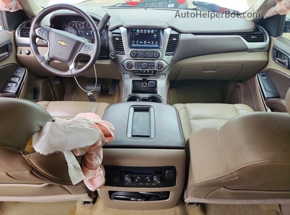 1GNSCBKC0JR176067 2018 CHEVROLET TAHOE Белый Вид панели приборов