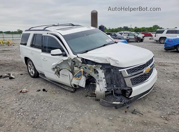 1GNSCBKC2GR184292 2016 CHEVROLET TAHOE Белый Передняя правая четверть