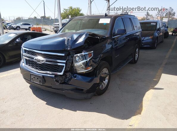 1GNSCBKC2HR166652 2017 CHEVROLET TAHOE Blue Առջևի ձախ երեք քառորդ տեսարան