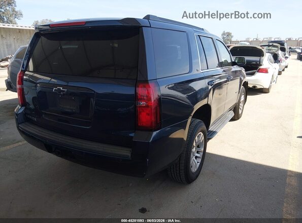 1GNSCBKC2HR166652 2017 CHEVROLET TAHOE Blue Հետևի աջ