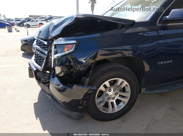 1GNSCBKC2HR166652 2017 CHEVROLET TAHOE Blue Դիմացի տեսք