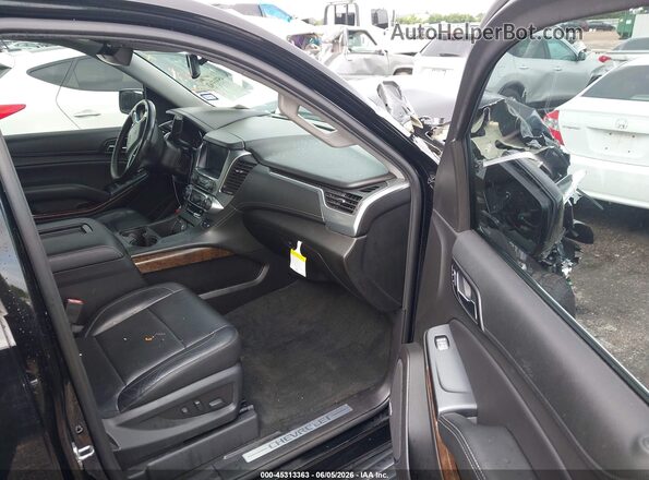 1GNSCBKC2JR284822 2018 CHEVROLET TAHOE Black წინა სალონის ხედი