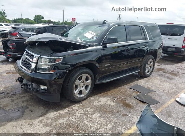 1GNSCBKC2JR284822 2018 CHEVROLET TAHOE Black წინა მარცხენა ხედი სამი მეოთხედიდან
