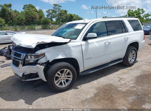 1GNSCBKC2KR285552 2019 CHEVROLET TAHOE White Front left