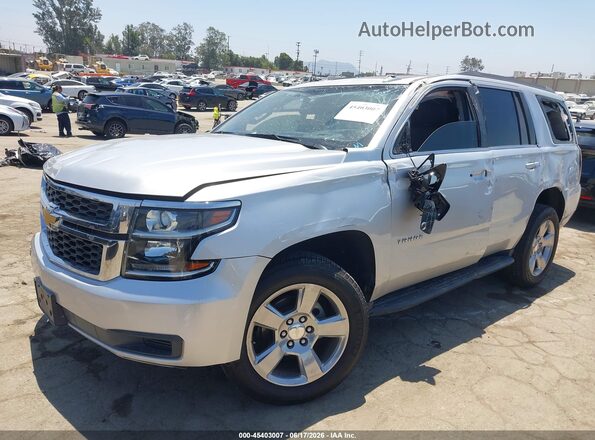 1GNSCBKC3JR403347 2018 CHEVROLET TAHOE Silver Przód lewy