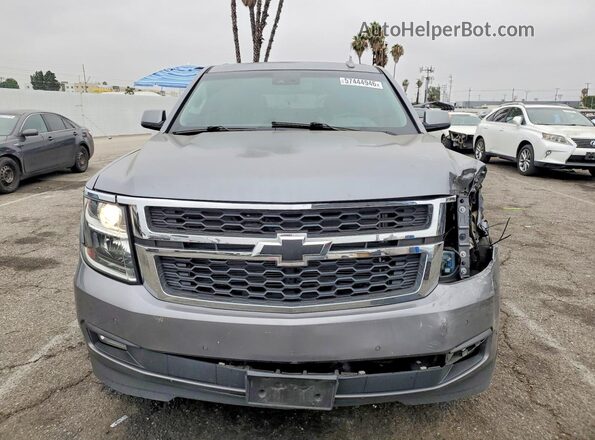 1GNSCBKC4JR347953 2018 CHEVROLET TAHOE Серый Вид спереди