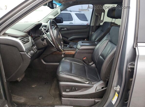 1GNSCBKC4JR347953 2018 CHEVROLET TAHOE Серый Вид салона спереди