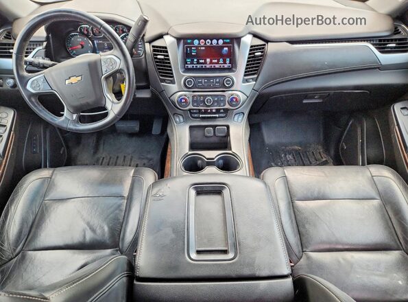 1GNSCBKC5HR186636 2017 CHEVROLET TAHOE Black Widok deski rozdzielczej