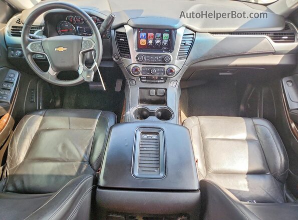 1GNSCBKC7HR170146 2017 CHEVROLET TAHOE Gray წინა პანელის ხედი