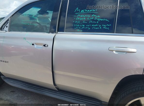 1GNSCBKC7KR409489 2019 CHEVROLET TAHOE Silver 