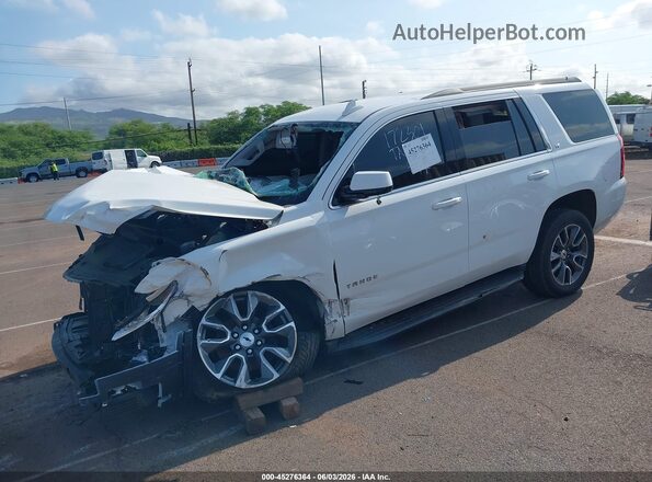 1GNSCBKC7LR182354 2020 CHEVROLET TAHOE White Առջևի ձախ երեք քառորդ տեսարան
