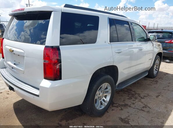 1GNSCBKC8JR217125 2018 CHEVROLET TAHOE White Tył prawy