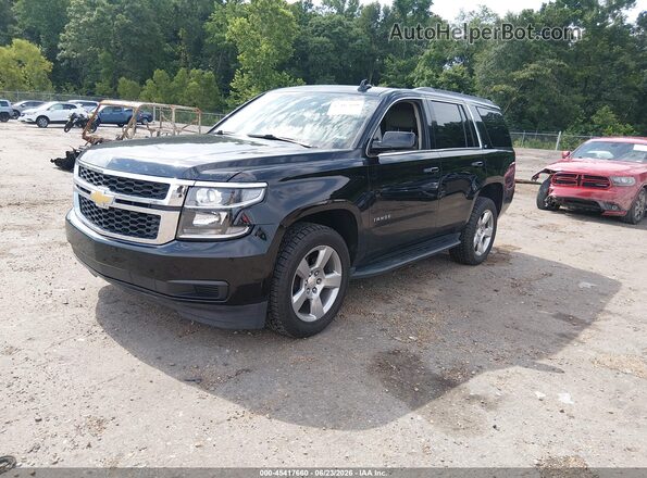1GNSCBKCXHR385276 2017 CHEVROLET TAHOE Black წინა მარცხენა ხედი სამი მეოთხედიდან