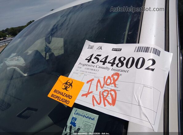 1GNSCCKC2GR361915 2016 CHEVROLET TAHOE White VIN sticker view