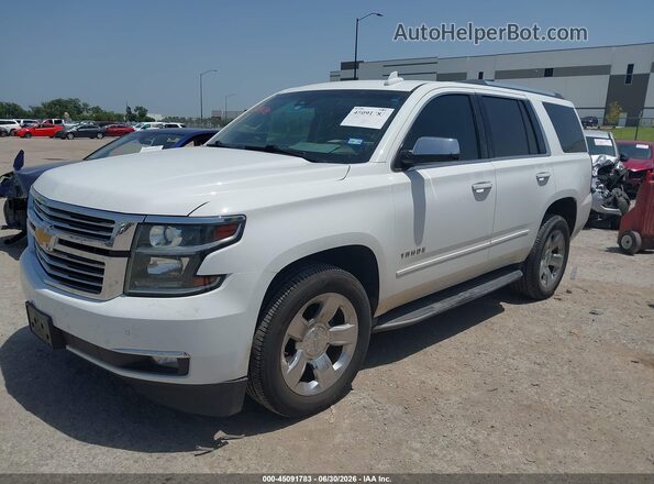 1GNSCCKC6HR110915 2017 CHEVROLET TAHOE Белый Передняя левая четверть