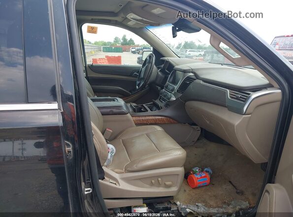 1GNSCCKCXGR459607 2016 CHEVROLET TAHOE Black Widok wnętrza z przodu