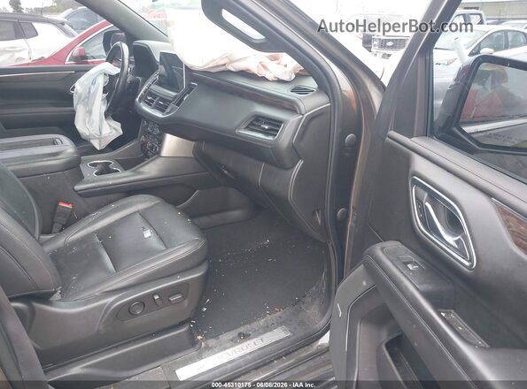 1GNSCCKD1MR237039 2021 CHEVROLET SUBURBAN Серый Вид салона спереди