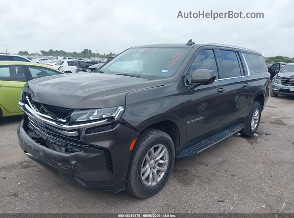 1GNSCCKD1MR237039 2021 CHEVROLET SUBURBAN Серый Передняя левая четверть