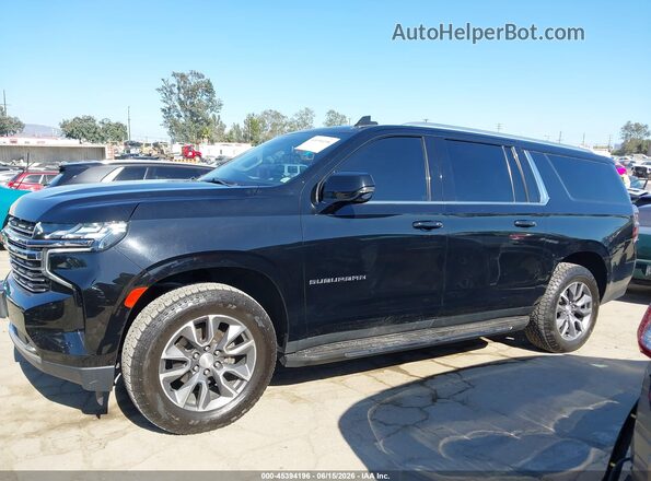 1GNSCCKT2NR323095 2022 CHEVROLET SUBURBAN Black Widok wnętrza 360 stopni
