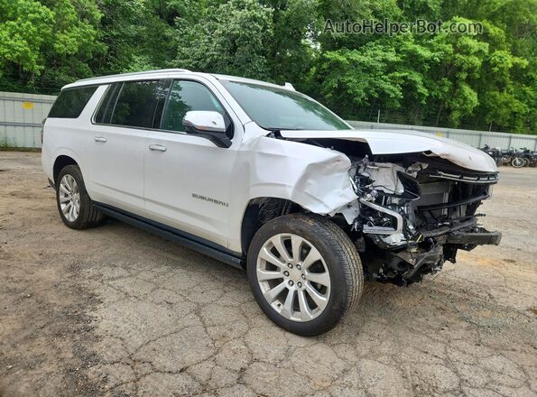 1GNSCFKD9PR374767 2023 CHEVROLET SUBURBAN Белый Передняя правая четверть