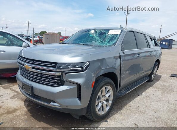 1GNSCFKD9PR527745 2023 CHEVROLET SUBURBAN Серый Передняя левая четверть
