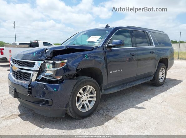 1GNSCGEC2JR223382 2018 CHEVROLET SUBURBAN Blue Передня ліва чверть