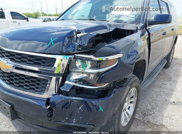 1GNSCGEC2JR223382 2018 CHEVROLET SUBURBAN Blue Вид спереду