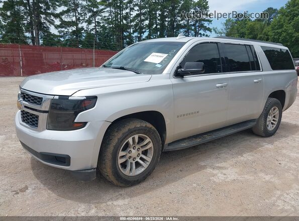 1GNSCGKC4HR289852 2017 CHEVROLET SUBURBAN Silver Передня ліва чверть