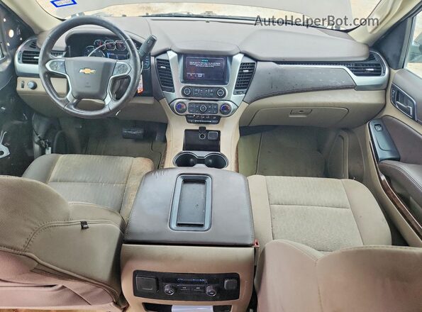 1GNSCGKC7HR370795 2017 CHEVROLET SUBURBAN Tan Widok deski rozdzielczej
