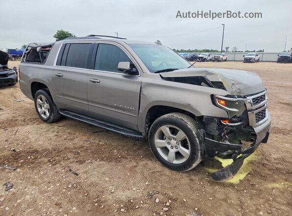 1GNSCGKC7JR352352 2018 CHEVROLET SUBURBAN Gray Delantero derecho