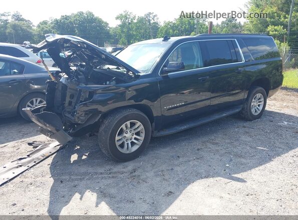 1GNSCHKC1LR256676 2020 CHEVROLET SUBURBAN Black წინა მარცხენა ხედი სამი მეოთხედიდან