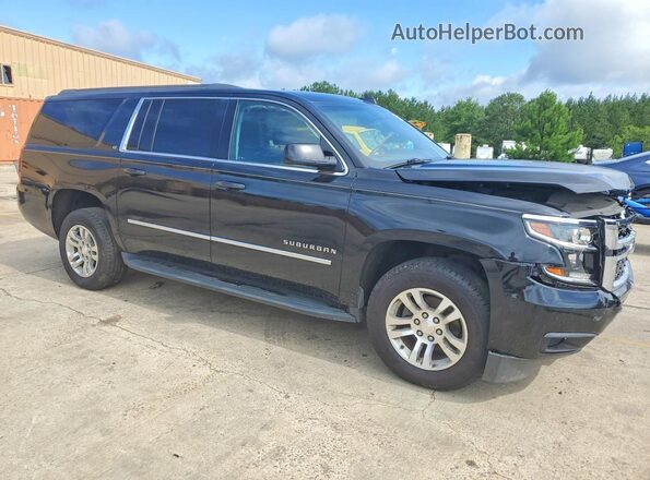 1GNSCHKC3JR170458 2018 CHEVROLET SUBURBAN Черный Передняя правая четверть