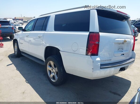 1GNSCHKC7HR408063 2017 CHEVROLET SUBURBAN Белый Задняя левая четверть