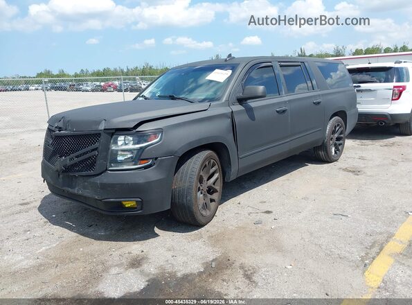 1GNSCJKC1GR356337 2016 CHEVROLET SUBURBAN Black წინა მარცხენა ხედი სამი მეოთხედიდან