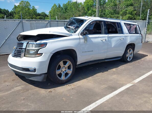 1GNSCJKC2HR146850 2017 CHEVROLET SUBURBAN White წინა მარცხენა ხედი სამი მეოთხედიდან