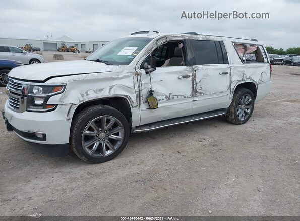 1GNSCJKC5GR232328 2016 CHEVROLET SUBURBAN White წინა მარცხენა ხედი სამი მეოთხედიდან