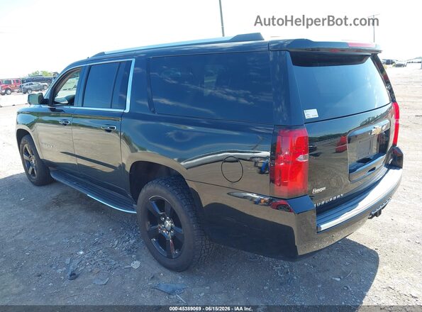 1GNSCJKC7HR204080 2017 CHEVROLET SUBURBAN Black Trasero izquierdo