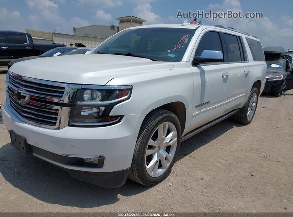 1GNSCJKC7HR360460 2017 CHEVROLET SUBURBAN White წინა მარცხენა ხედი სამი მეოთხედიდან