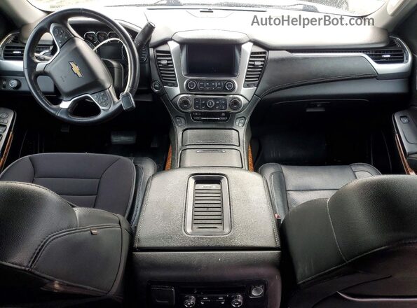 1GNSCJKC8HR225164 2017 CHEVROLET SUBURBAN Black Вид панелі приладів