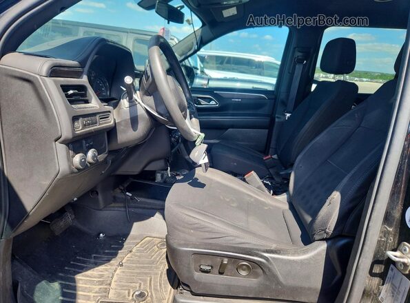 1GNSCLED0PR493687 2023 CHEVROLET TAHOE Black Widok wnętrza z przodu