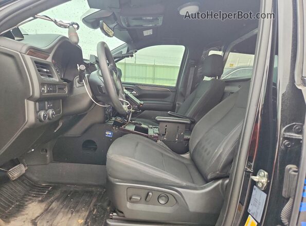 1GNSCLED5PR179601 2023 CHEVROLET TAHOE Черный Вид салона спереди