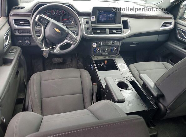 1GNSCLEDXMR372144 2021 CHEVROLET TAHOE Black წინა პანელის ხედი