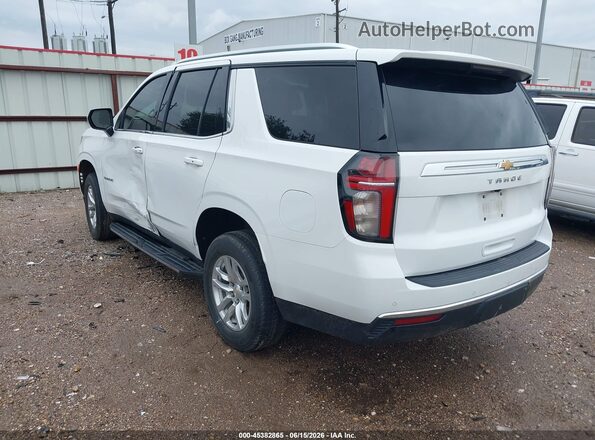 1GNSCMKD0MR227124 2021 CHEVROLET TAHOE White Հետևի ձախ