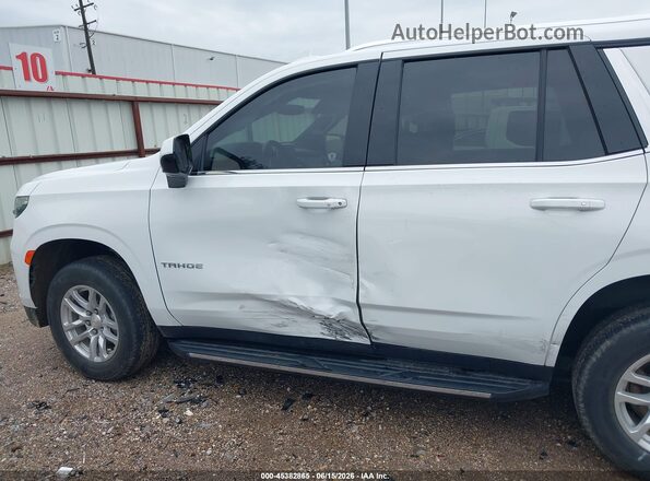 1GNSCMKD0MR227124 2021 CHEVROLET TAHOE White Դիմացի տեսք