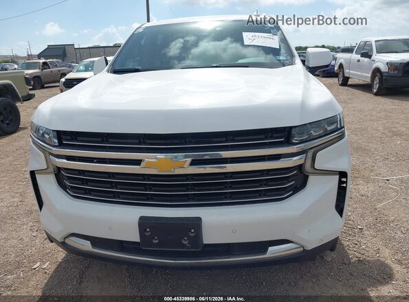 1GNSCNKD3NR195826 2022 CHEVROLET TAHOE White Դիմացի տեսք