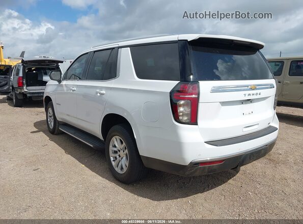 1GNSCNKD3NR195826 2022 CHEVROLET TAHOE White Հետևի ձախ