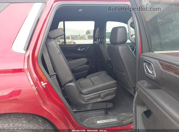 1GNSCNKD4NR150460 2022 CHEVROLET TAHOE Red VIN կոդի պիտակի տեսք